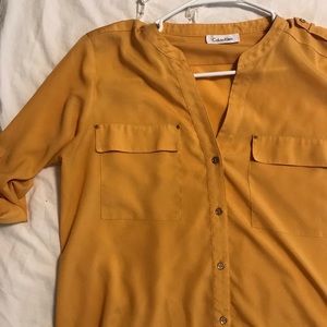 Calvin Klein button up blouse